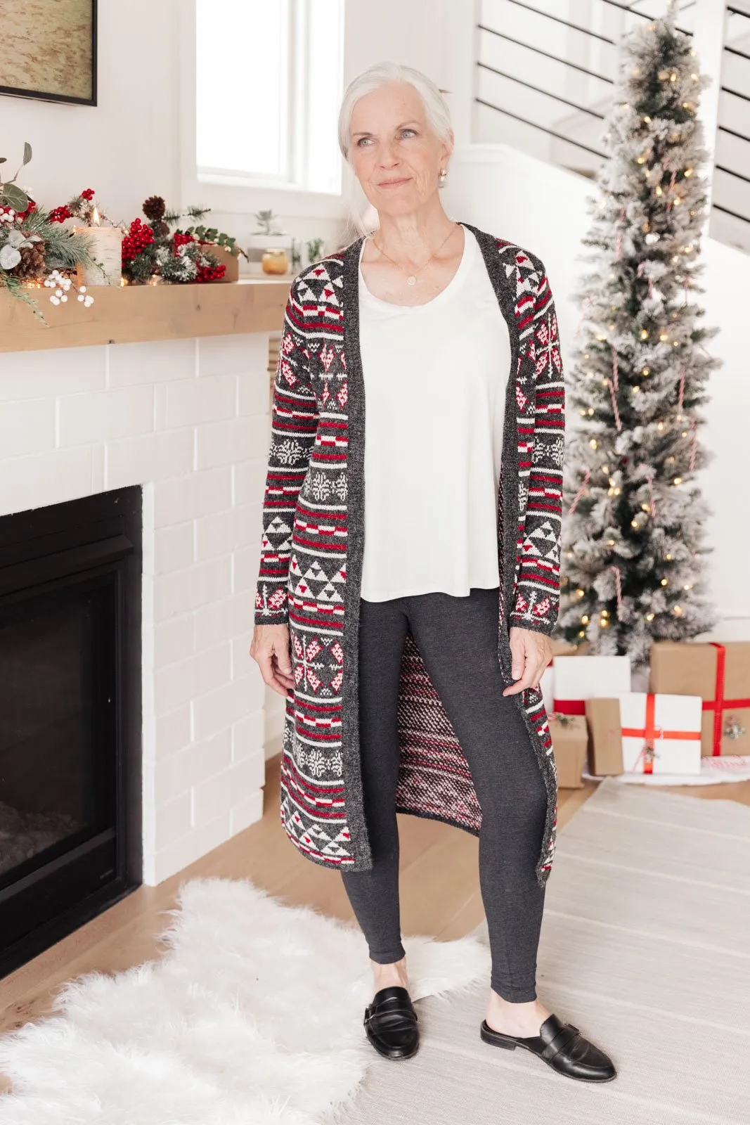 DOORBUSTER Classic and Cozy Knit Cardigan in Burgundy