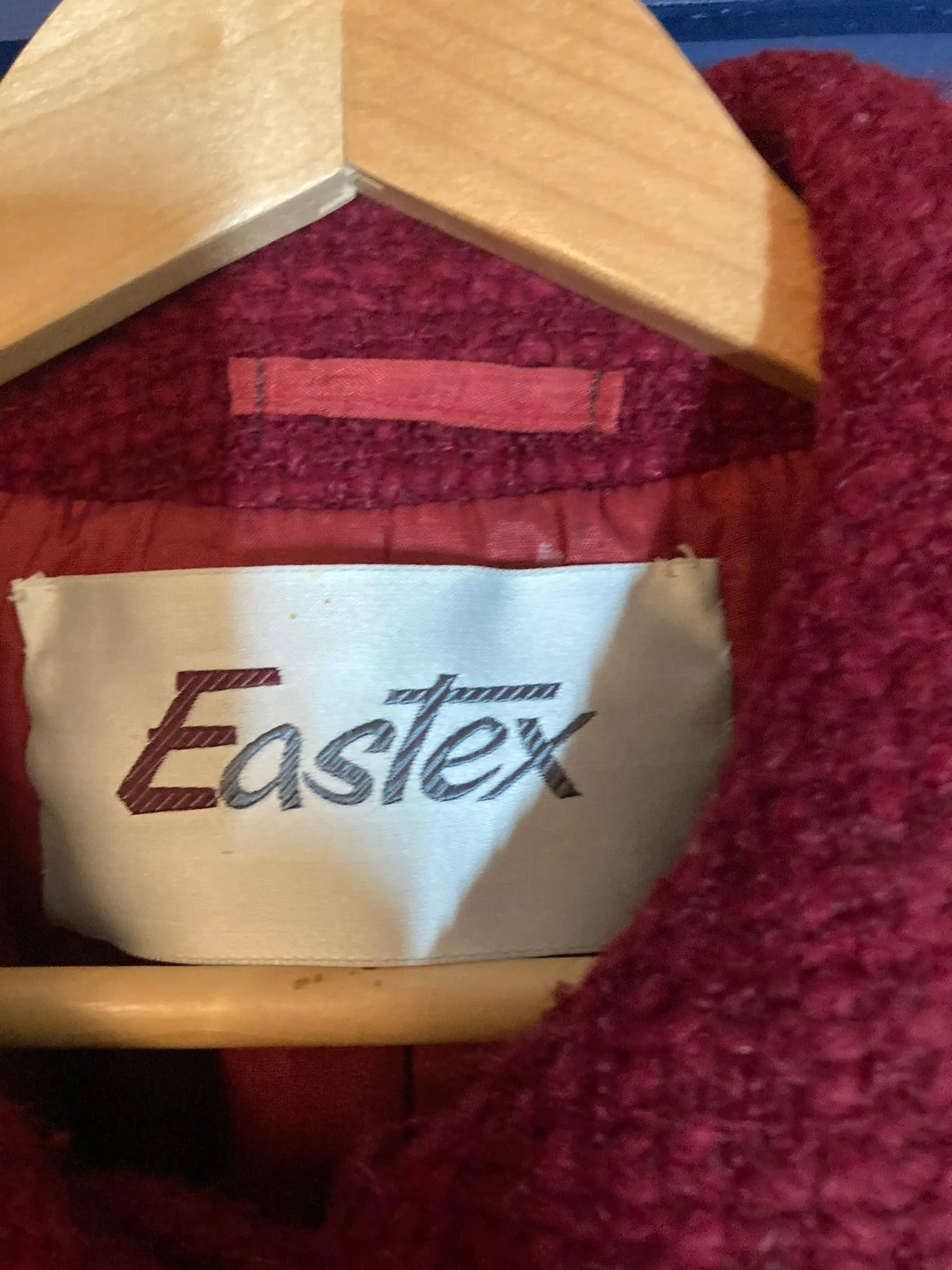 Eastex Red Long Sleeved Coat UK Size 12