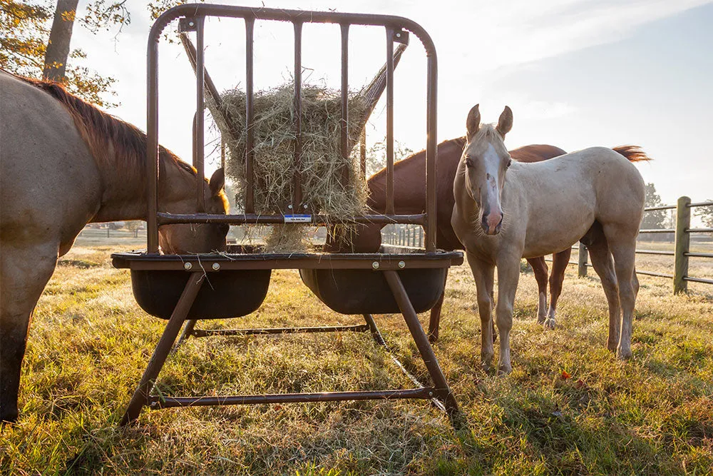 PRIEFERT PASTURE HORSE FEEDER WITH HAY RACK