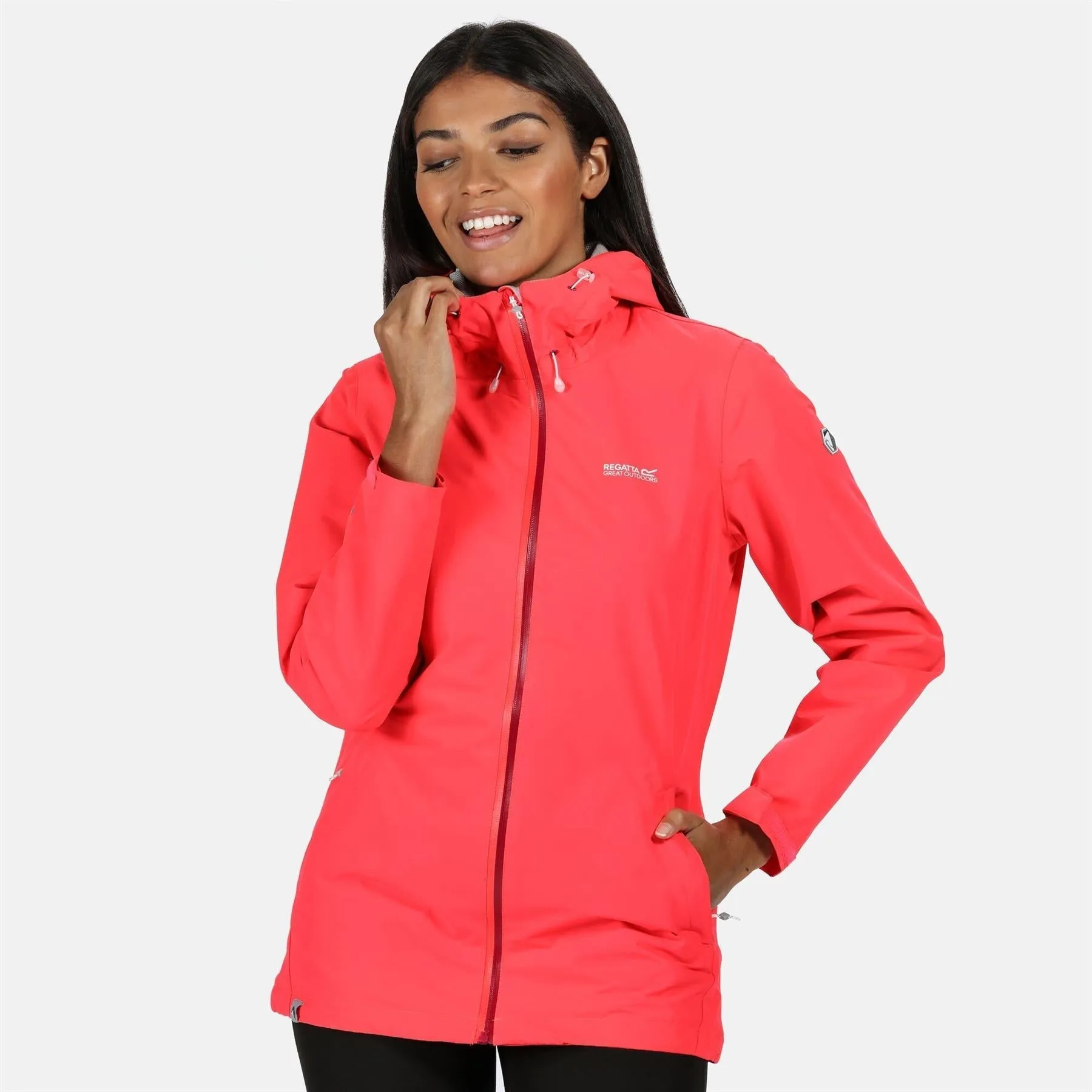 Regatta Womens Hamara III Lightweight Hooded Waterproof Jacket