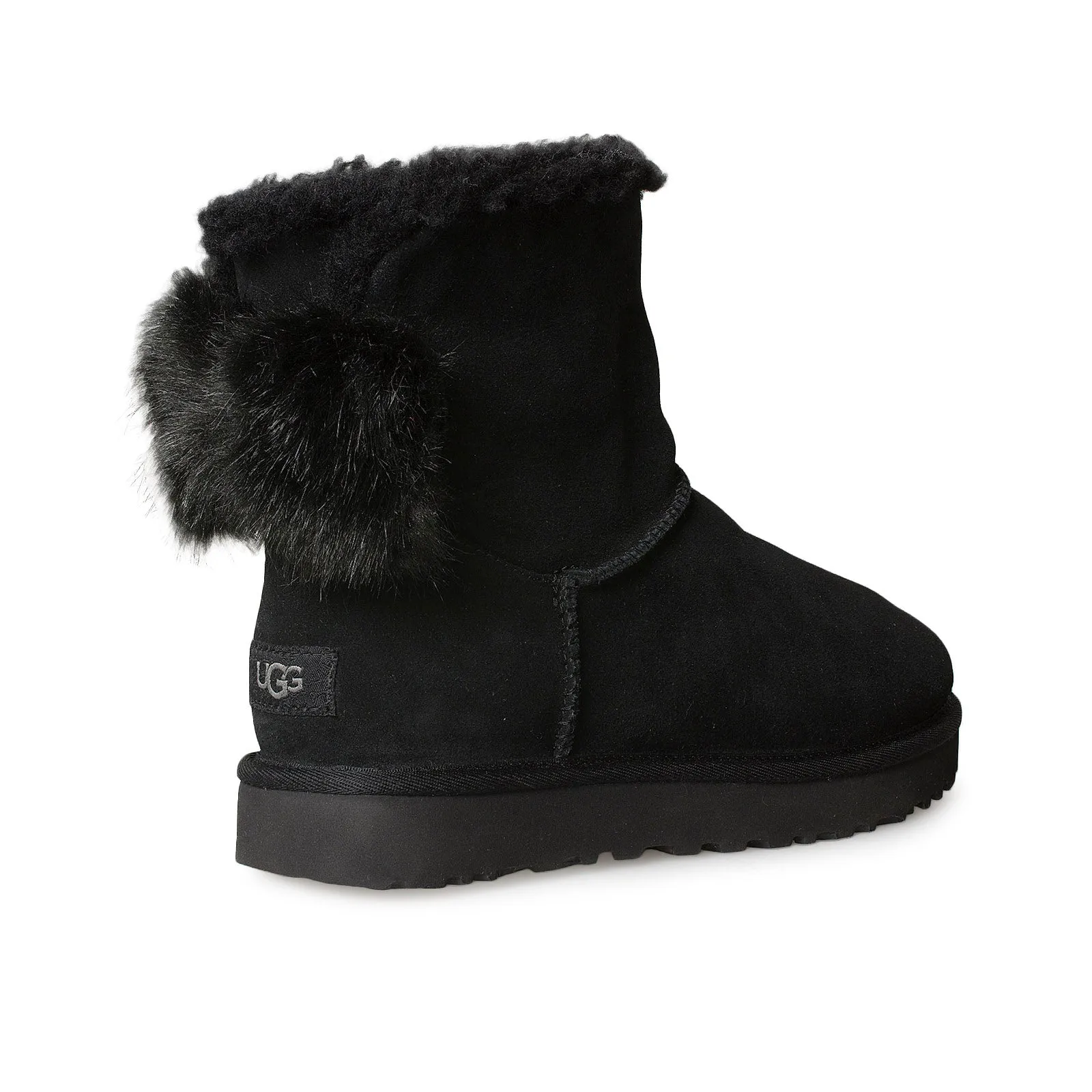 UGG Mini Emmie Bow Black Boots - Women's